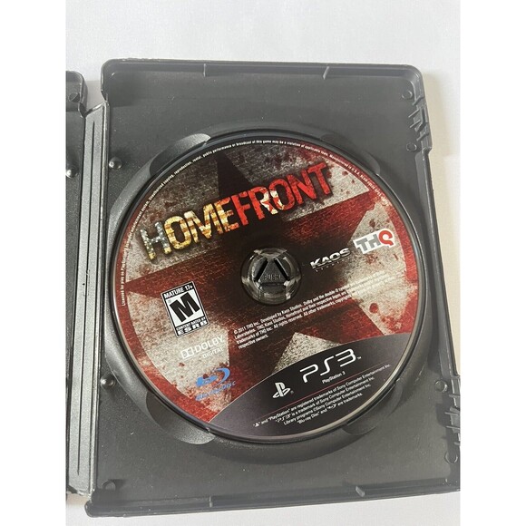 Homefront THQ (Sony PlayStation 3, 2011) Tested No Manual Black Label - Picture 5 of 8